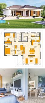 Winkelbungalow Haus Klassisch Mit Walmdach Architektur Garten Terrasse Grundriss Ebenerdig 4 Zimmer 100 Qm In Haus Grundriss Haus Bungalow Winkelbungalow