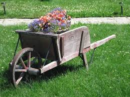 Pin By Lisa Tefoe On Gardening Wheelbarrow Wagon Planter Backyard Inspiration