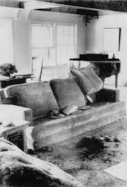 The living room where sharon tate and jay sebring were found murdered. The Tate Murders Horror History Net