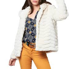 Pour la petite histoire, le bomber est un blouson en nylon créé à l'origine par l'air force et la navy. Lpb Les Petites Bombes Manteau A Capuche W Craie 2019 2020 Sportswear Femme Veste Sportswear Femme Montaz