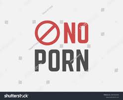 No Porn Text Symbol Pornography Prohibition Stock Vector (Royalty Free)  2065050095 | Shutterstock