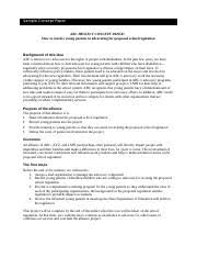 Also, the first type of concept paper improves our creativity and vocabulary skills in providing extensive definitions of key terms. Sample Concept Paper Sample Concept Paper Abc Project Concept Paper How To Involve Young Parents In Advocating For Proposed School Regulation Course Hero