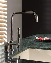 Dornbracht's modern kitchen faucets seamlessly integrate into a number of design aesthetics. Dornbracht Meta 02 Design Series Modern Minimalist Kitchen Faucets