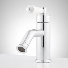 Napier Single Hole Bathroom Faucet With Porcelain Lever Handle Bathroom Bathroom Faucets Single Hole Bathroom Faucet Faucet