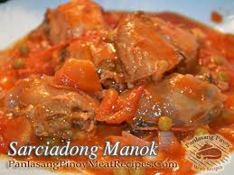 Sarciadong Manok Recipe Panlasang Pinoy Meaty Recipes Recipe Chicken Mechado Recipe Mechado Recipe Recipes