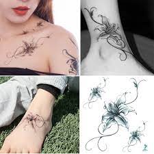 Contact @sal_pipitone to book your appointment. Yeeech Tempo Contemporary Tattoo Adult Flower Lily Black And White For Women Ankle Foot Hand Leg Arm Chest Sexy Small Body Art Sticker Makeup Waterproof Tribal Flower 70s 4 Sheets Amazon De Beauty
