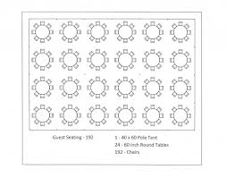 Tent Layouts Seating Capacity Chart Aa Party And Tent Rentals In 2020 Wedding Tent Layout Tent Table Seating