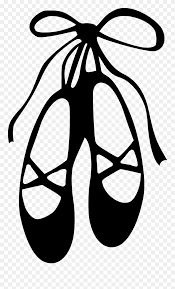 Shoes png images transparent background. Ballet Shoes Clip Art Black And White Png Download 5357948 Pinclipart