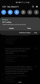 I had wifi calling with at&t using my s5 phone and with the new s9+, there was no way to use wifi calling so it can't be carrier specific as both samsung . At T Any Way To Get Rid Of Constant Wifi Calling Notifications Galaxys10