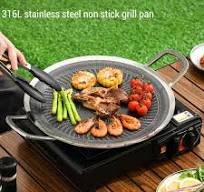 Amazon.com: Oreilet Korean BBQ Grill, Round Stainless Steel ...