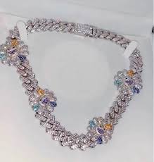 Cuban Link Murakami Flower Necklace Etsy In 2020 Princess Jewelry Silver Jewelry Fashion Jewelry