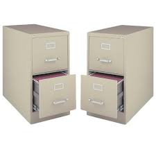 Featuring two file drawers and an additional small storage drawer, this file cabinet is the perfect solution for your home office needs. Steel Value Pack Set Of 2 2 Drawer Vertical Letter File Cabinet In Putty Hirsh Industries Llc Target