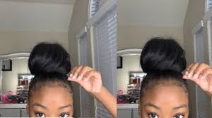This hairstyle is meant for those who wish to. How To Perfect Bun With Weave Youtube