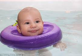 Turn water into a new play space so babies can move and explore freely. A Retreat For A Royal Baby Welcome To The London Spa Dedicated To Pampering Newborns Complete With Hydrotherapy In Giant Sinks With Bizarre Neck Floats Daily Mail Online