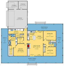 This house plan offers 1420 square feet and a most appealing front porch with a gable roof design over the front door. 61 Rectangle House Plans Ideas House Plans Rectangle House Plans Barn House Plans
