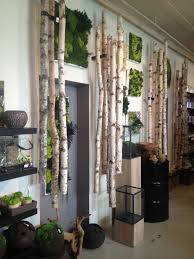 Beautiful Wall Decoration Room Separation With Framed Moss And Birch Tree Branches Picture Taken In Store Www Orchidariu Haus Deko Wohnung Dekoration Deko