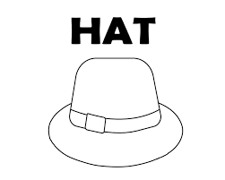 Hat Coloring Page To Print We Like Hat There Are Different Types Of Hat To Color You Can Download Hat Co Coloring Pages To Print Coloring Pages Types Of Hats