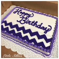 Simple Happy Birthday Sheet Cake Designs A Purple Chevron Sheet Cake Birthday Sheet Cakes Simple Cake Designs Sheet Cake Designs