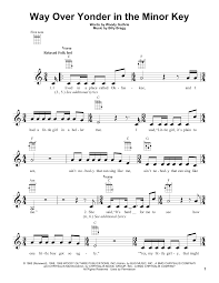 Since there are several minor keys, each minor key is composed of different notes. Woody Guthrie Way Over Yonder In The Minor Key Sheet Music Pdf Notes Chords Folk Score Ukulele Download Printable Sku 155626