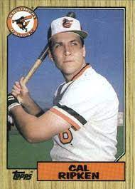 Any sports card collector shoudl know that rookie cards have more value and more demand. 1987 Topps Cal Ripken 784 Baseball Card Value Price Guide Baseball Cards Baseball Card Values Old Baseball Cards