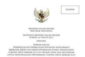 The logo is in accordance on the minister of home affairs regulation no. Mendagri Terbitkan Instruksi Mengenai Pelaksanaan Ppkm Mikro Di 30 Provinsi