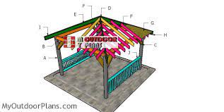 Maybe you would like to learn more about one of these? 12x12 Hip Roof For Gazebo Diy Plans Myoutdoorplans Free Woodworking Plans And Projects Diy Shed Wooden Playhouse Pergola Bbq