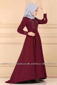 Modaselvim Abiye Incili Ve Kuyruklu Abiye 9308w153 Bordo Elbise Elbise Modelleri