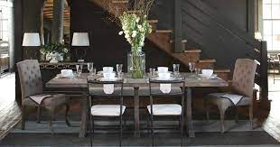 Transitional style pairs traditional and modern designs. Dining Room Decorating Ideas Mix And Match Table And Chairs