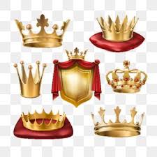 Set Of Vector S Of Royal Golden Crowns Of Various Kinds And Gold Golden Crown Png And Vector With Transparent Background For Free Download Golden Crown Shield Vector Vector