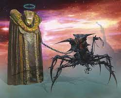 Babylon 5 Humourous Vorlon With Shadow Creature Subjugated Babylon 5 Babylon Science Fiction