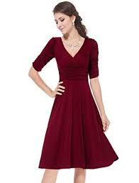 He03632bd14 Brick Red 14uk Ever Pretty Christmas Dresses Cocktail 03632 Ever Pretty Http Www Am With Images Casual Cocktail Dress Short Dresses Casual Elegant Dresses