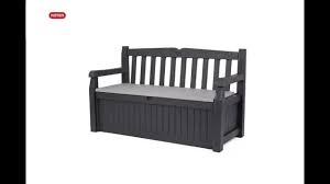 Outdoor garden plastic storage boxes. Buy Keter Eden Bench 265l Garden Storage Box Grey Garden Storage Boxes And Cupboards Argos