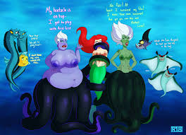 BunBunMuffin🔞 on X: Been wanting to draw Ursula and Morgana for a while  now~ oh i made the eels girls based on a play I saw littlemermaid ariel  Ursula Morgana DisneyPlus Disney 