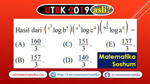 Aug 01, 2021 · soal utbk bahasa inggris tahun 2018 dan pembahasannya 23/07/2021; Soal Asli Utbk 2019 Matematika Soshum Logaritma Youtube