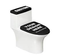 LLLGSH Set di 2 copriwater Personalizzato, Copriwater e Coperchio del  Serbatoio del WC Set di 2 Personalizzati, Set di copriwater per Bagno ...