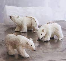 Share key information with professionally designed window decals. Decorative Polar Ice Bears Christmas Ornaments Set Of 3 Nova68 Com