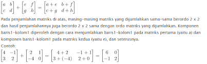 Contoh soal matriks penjumlahan pengurangan perkalian dan rpp kd 3 3 konsep matriks dan operasi aljabar matriks invers 08 04 ppt download. Rumus Penjumlahan Matriks Dan Pengurangan Matriks