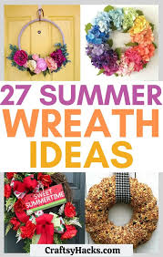 Moreover, make the floating flower wreaths, the monogram flower wreaths and also make the driftwood summer wreaths that will hang like a charm on your front door! 27 Diy Summer Wreath Ideas That Are Fun To Make Craftsy Hacks
