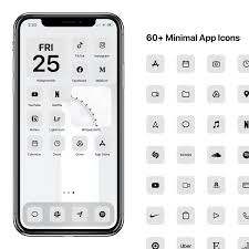 Ios 14 Minimal Icons Grey Minimalist Icon Pack Apple Modern Etsy In 2020 App Icon Minimalist Icons Icon