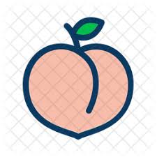 Peach Icon Of Colored Outline Style Available In Svg Png Eps Ai Icon Fonts In 2020 Peach Art Easy Drawings Peach