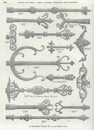 Quincaillerie P33 Wrought Iron Hardware Gothic Hardware Metal Workshop
