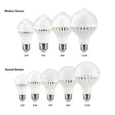 We've been looking in to compact fluorescent bulbs (cfls) to reduce energy consumption for lighting. Led Bulb 3w 5w 7w 9w 12w Pir Motion Sensor Lamp Ac200v 240v Led Sound Sensor Light Bulb E27 Motion Sensor Night Light For Home Garden Buy From 3 On Joom E Commerce