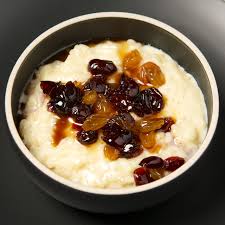 Rice Pudding With Boozy Fruit Compote