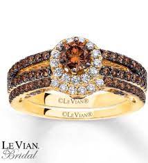 Chocolate Diamond Bridal Set Black Wedding Rings Diamond Bridal Sets Diamond Wedding Rings Sets