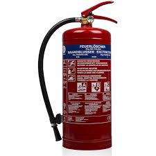 Matériel incendie de qualité avec norme nf et homologué pour le transport (camion). Smartwares Extincteur A Poudre Bb6 6 Kg Classe Abc Acier 10 014 72