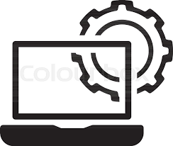 Get customizable computer engineer business cards or make your own from scratch! Computer Engineering Icon Gear And Stock Vector Colourbox