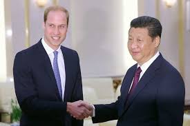Prince William meets president Xi ...
