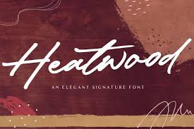 Download all 6,201 modern fonts unlimited times with a single envato elements subscription. Heatwood An Elegant Signature Font 562306 Handwritten Font Bundles In 2020 Signature Fonts Vintage Fonts Vintage Typography