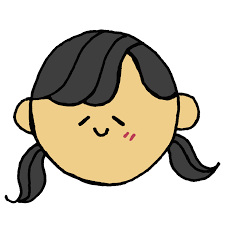 のほほんとした女の子の顔のフリーイラスト | フリーイラスト・クラシック（フリクラ）
