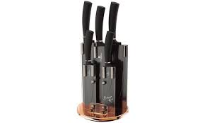 Set De 6 Couteaux Berlinger Haus Couteau Titane Support